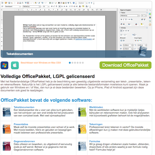 Office Pakket Nederlandstalig alternatief voor nog geen 50 euro!